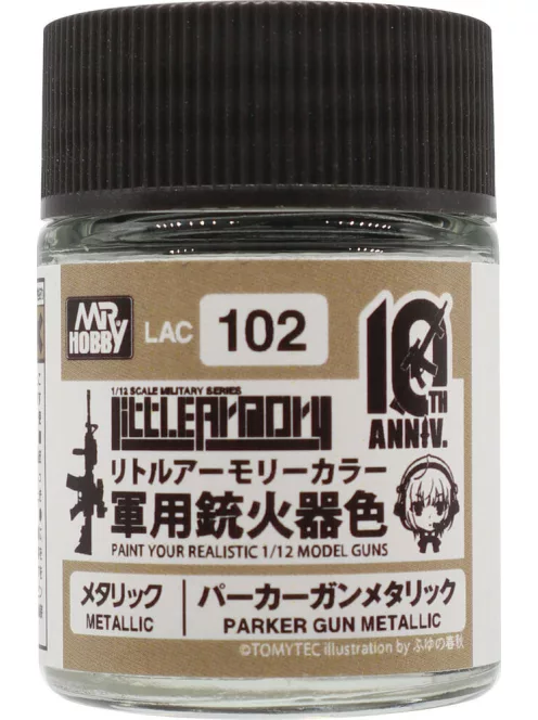 Mr Hobby - Little Armory Color (18ml) 10th Anniv. PARKER GUN METALLIC