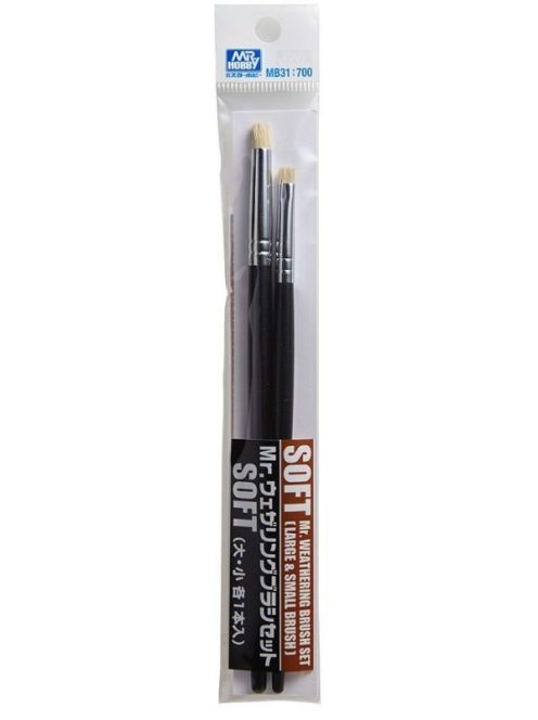 Mr Hobby - Gunze - Mr Hobby -Gunze Mr. Weathering Brush Set Soft