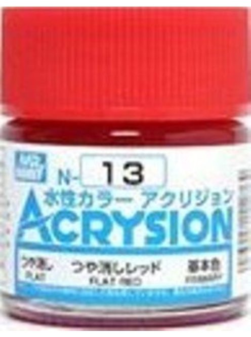 Mr. Hobby - Mr Hobby -Gunze Acrysion (10 ml) Flat Red