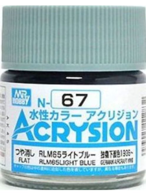 Mr Hobby - Gunze - Mr Hobby -Gunze Acrysion (10 ml) RLM65 Light Blue