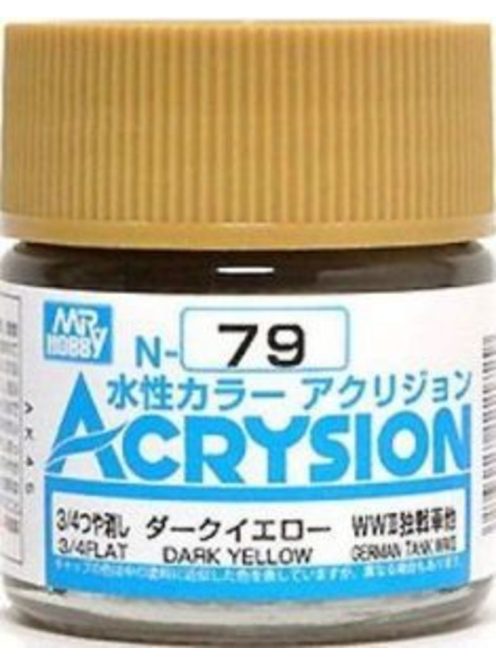 Mr Hobby - Gunze - Mr Hobby -Gunze Acrysion (10 ml) Dark Yellow