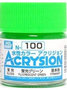   Mr Hobby - Gunze - Mr Hobby -Gunze Acrysion (10 ml) Fluorescent Green
