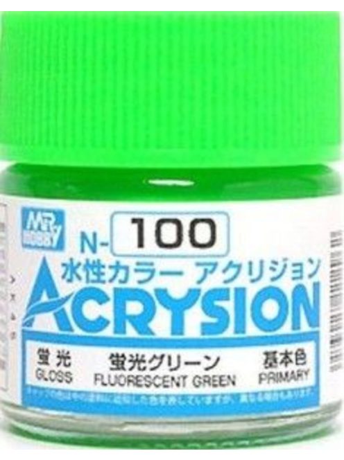 Mr Hobby - Gunze - Mr Hobby -Gunze Acrysion (10 ml) Fluorescent Green