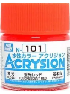   Mr Hobby - Gunze - Mr Hobby -Gunze Acrysion (10 ml) Fluorescent Red