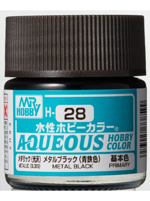 Mr. Hobby - Aqueous Hobby Color - Renew (10 ml) Metal Black H-028