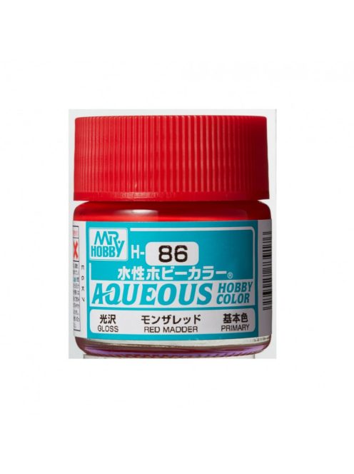 Mr. Hobby - Aqueous Hobby Color H-086 Renew (10 ml) Red Madder