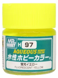   Mr Hobby - Mr Hobby -Gunze Aqueous Hobby Colors  (10 ml) Fluorescent Yellow