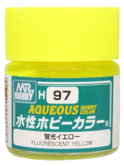 Mr Hobby - Mr Hobby -Gunze Aqueous Hobby Colors  (10 ml) Fluorescent Yellow