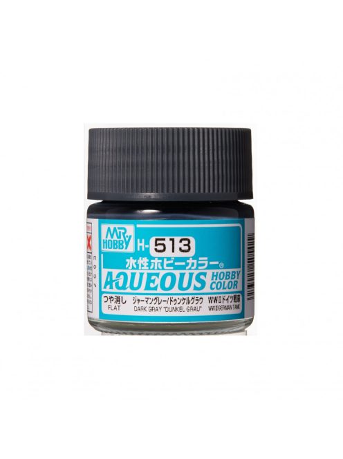 Mr. Hobby - Aqueous Hobby Color H-513 Renew (10 ml) Dark Gray "Dunkelgrau"