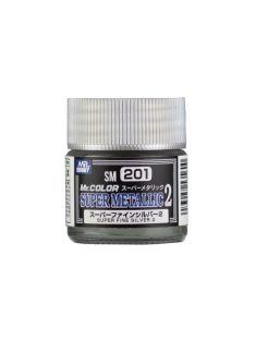   Mr. Hobby - Mr. Color Super Metallic II (10 ml) Super Fine Silver II SM-201