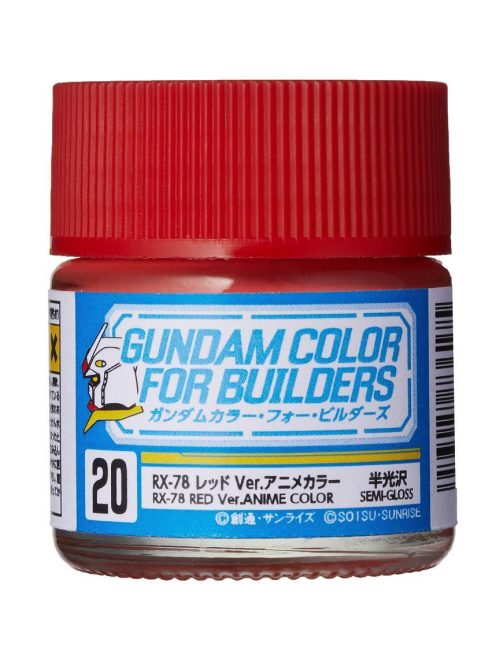 Mr Hobby - Gunze - Mr Hobby -Gunze Gundam Color For Builders (10ml) RX-78 RED Ver.