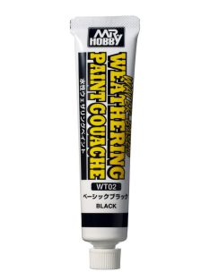   Mr. Hobby - Mr Hobby -Gunze WATER-BASED WEATHERING PAINT GOUACHE BASIC  BLACK