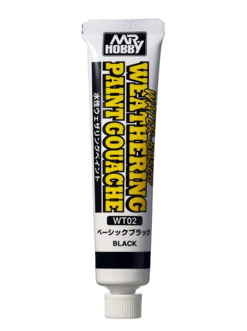 Mr. Hobby - Mr Hobby -Gunze WATER-BASED WEATHERING PAINT GOUACHE BASIC  BLACK