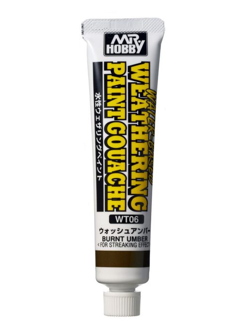 Mr. Hobby - Mr Hobby -Gunze WATER-BASED WEATHERING PAINT GOUACHE BURNT UMBER