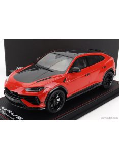   Mr-Models - Lamborghini Urus Performante 2022 - Con Vetrina - With Showcase Rosso Arancio - Orange