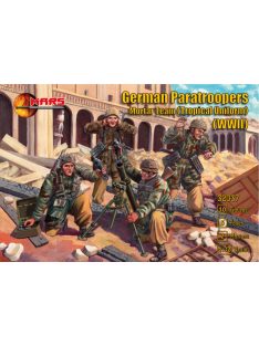   Mars Figures - German Paratroopers Mortar Team (Tropical Uniform) WWII