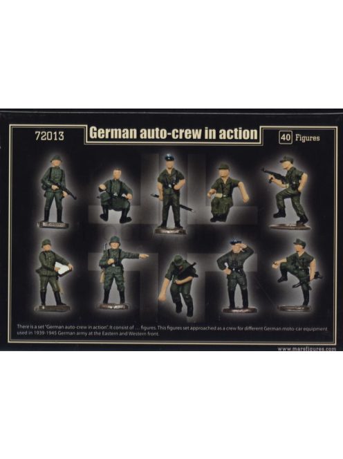 Mars Figures - WWII German auto-crew in action