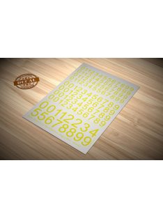 Matho Models - Decal Numbers - large, yellow