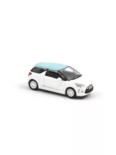   Norev - 1:87 Citroen DS3 2010 Banquise White and Blue Boticelli roof - NOREV