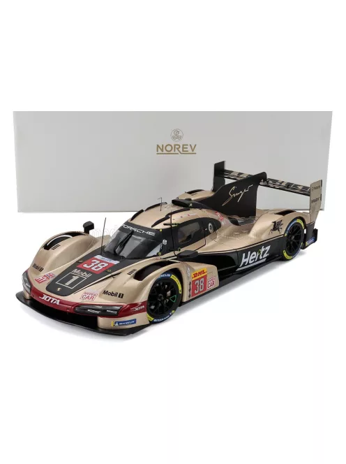 Norev - PORSCHE 963 9RD 4.6L TURBO V8 TEAM HERTZ JOTA N 38 6h LONE STAR LE MANS AUSTIN USA 2024 JENSON BUTTON - PHIL HANSON - OLIVER RASMUSSEN WHITE GOLD