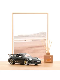   Norev - 1:18 Porsche 911 GT3 RS, Black and White Gold Metallic, 2009 - NOREV