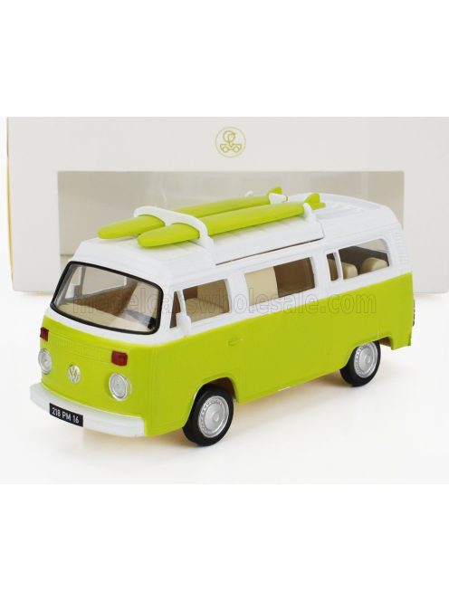 Norev - VOLKSWAGEN T2b CAMPER VAN 1962 LIGHT GREEN WHITE