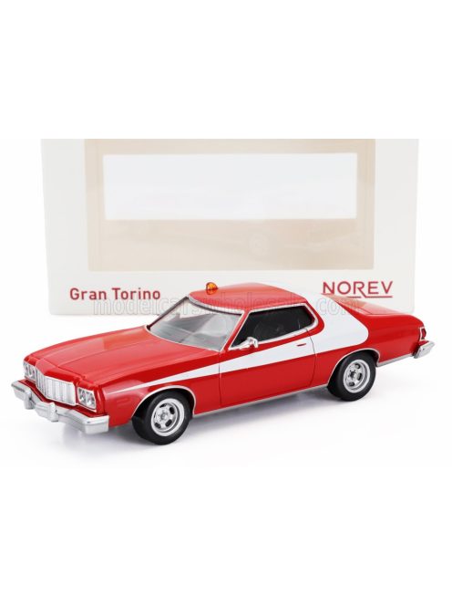 Norev - FORD USA GRAN TORINO COUPE 1976 RED WHITE