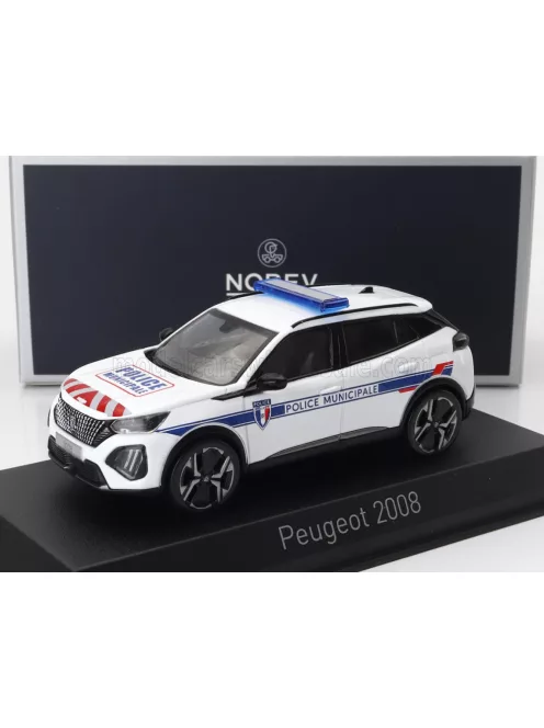 NOREV - PEUGEOT 2008 POLICE MUNICIPALE 2024 WHITE