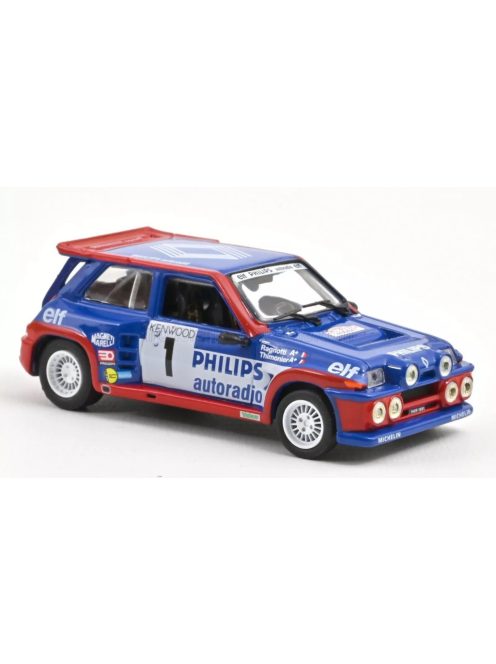 Norev - RENAULT R5 MAXI TURBO PHILIPS (night version) N 1 RALLY TOUR DE FRANCE 1985 JEAN RAGNOTTI - PIERRE THIMONIER BLUE RED