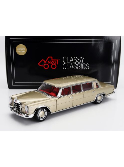 NZG - MERCEDES BENZ S-CLASS 600 LWB PULLMAN (W100) 1969 CHAMPAGNE