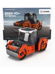   NZG - HAMM HD + 120i VO RULLO VIBRANTE BITAMBURO LISCIO - SCHIACCIASASSI - STONE CRUSHER ROLL ORANGE GREY WHITE