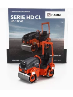   NZG - HAMM HD 12 VO RULLO VIBRANTE BITAMBURO LISCIO - SCHIACCIASASSI - STONE CRUSHER ROLL ORANGE GREY