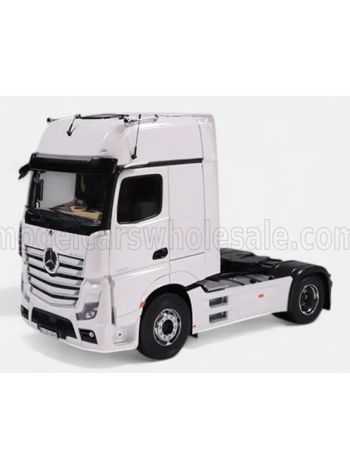 NZG - MERCEDES BENZ ACTROS L 1863 GIGASPACE 4x2 MIRRORCAM TRACTOR TRUCK 2-ASSI 2023 WHITE