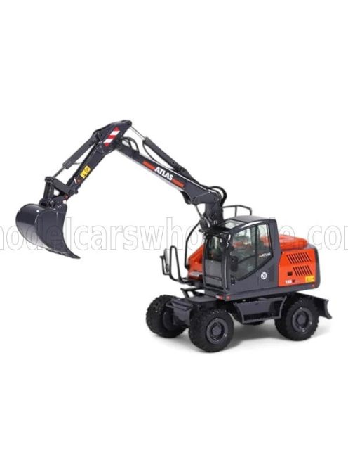 NZG - KAELBLE 155W ATLAS ESCAVATORE GOMMATO - EXCAVATOR GREY ORANGE
