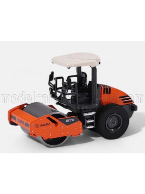 NZG - HAMM HC70i ROPS RULLO VIBRANTE BITAMBURO LISCIO - SCHIACCIASASSI - STONE CRUSHER ROLL GREY ORANGE WHITE