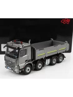   NZG - MERCEDES BENZ AROCS 4151 8x4 MEILLER KIPPER CASSONE RIBALTABILE 4-ASSI 2019 GREY