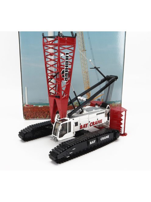 NZG - LIEBHERR LR 1300 LITRONIC GRU CRAWLER CRANE WHITE RED