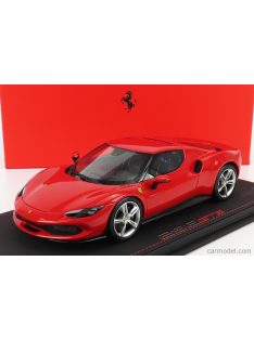   Bbr-Models - Ferrari 296 Gtb Hybrid 830Hp V6 2021 - Con Vetrina - With Showcase Rosso Corsa 322 - Red