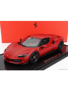   Bbr-Models - Ferrari 296 Gtb Hybrid 830Hp V6 2021 - Con Vetrina - With Showcase Rosso F1-75 - Matt Red