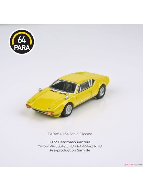 Para64 - De Tomaso Pantera 1972 Yellow Left Hand Drive