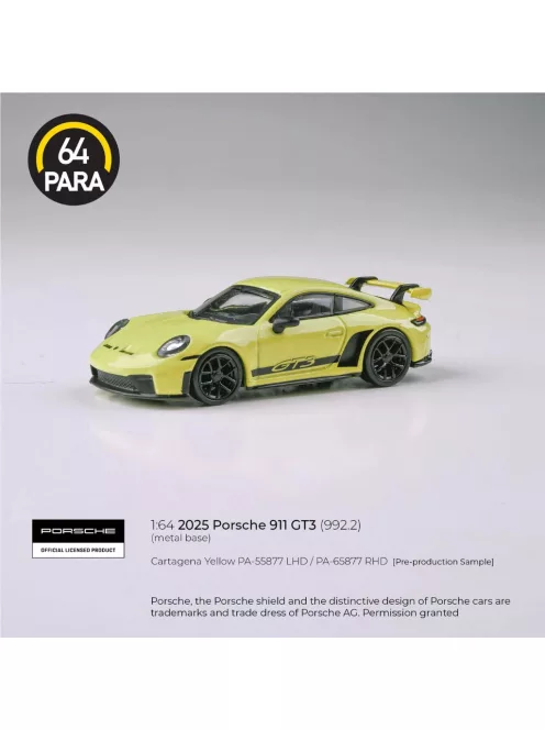 Para64 - Porsche 911 GT3 (992.2) cartagena yellow 2025 (LHD)