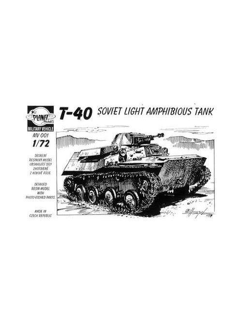 Planet Models - T-40 Amphibious Tank