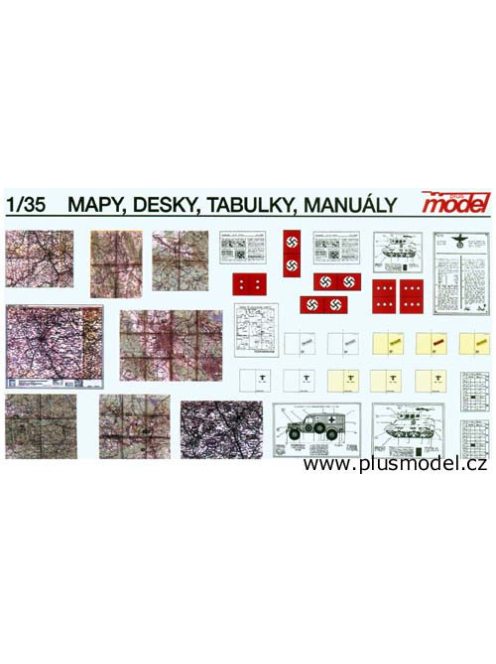 Plus model - 1/35 Maps, boards, manuals