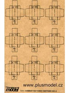 Plus model - U.S. Kampf-Ration Kartons WW II