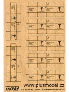 Plus model - U.S. Medizin-Transp. Kartons WW II