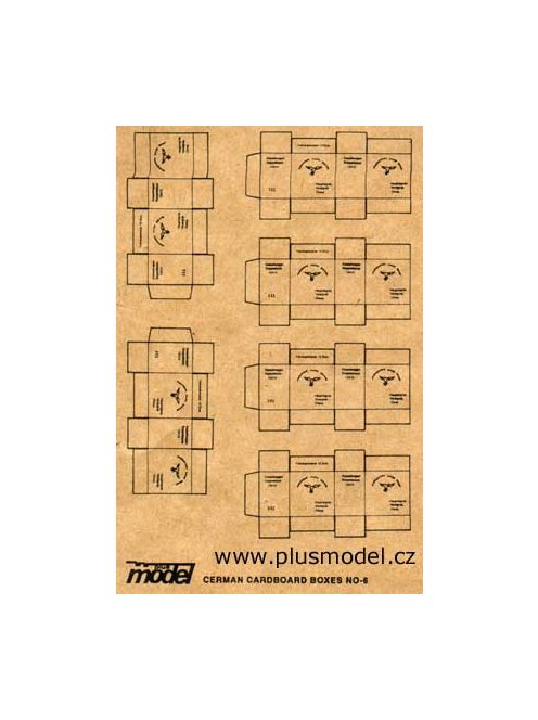 Plus model - Deutsche Transport Kartons WW II