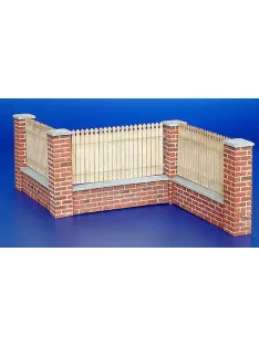 Plus Model - Zaun mit Mauerabschluss