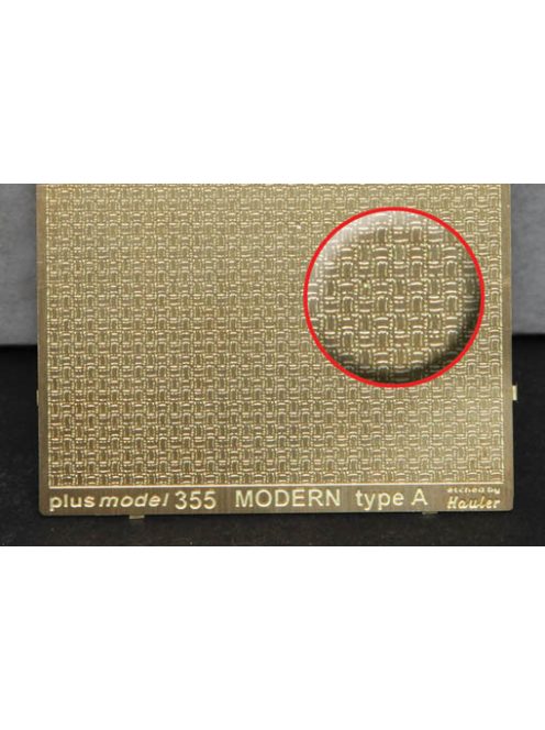 Plus Model - Engraved plate - Modern A type