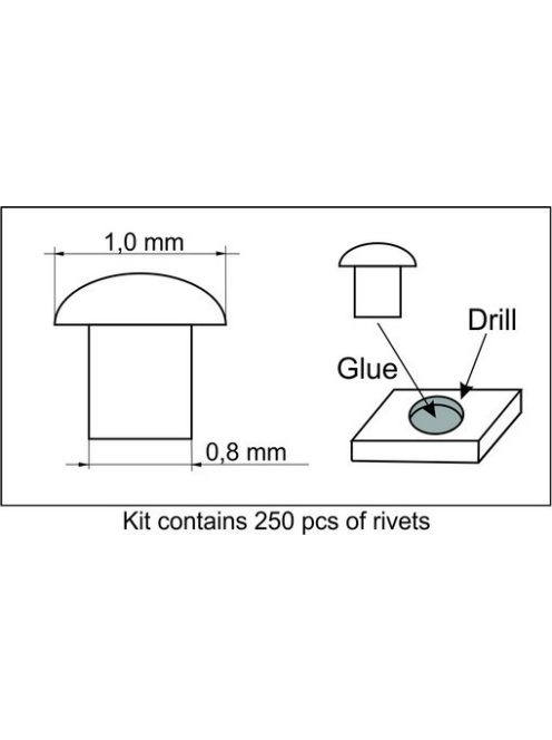 Plus Model - Rivets 1,0 mm