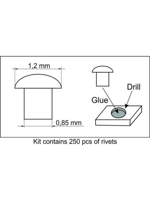 Plus Model - Rivets 1,2 mm